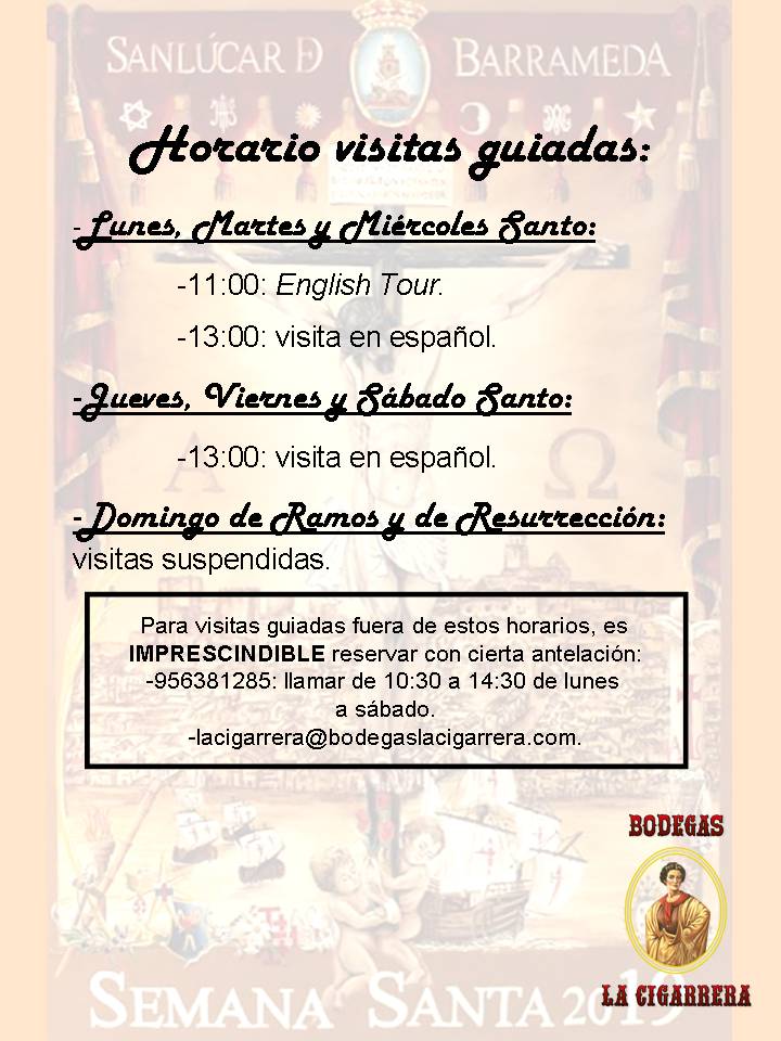 Horarios Semana Santa 2019